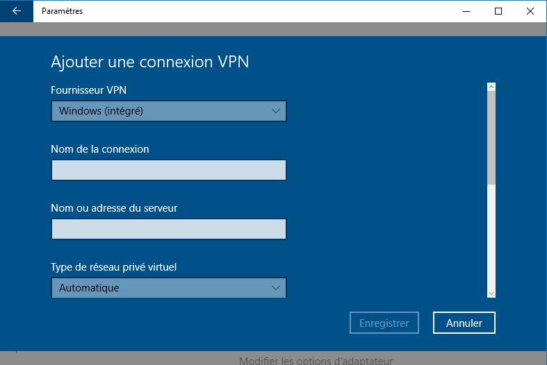 configurer VPN