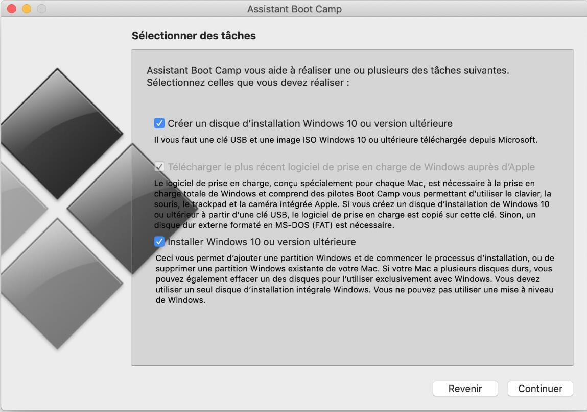 Installer Windows 10 sur Mac OS X